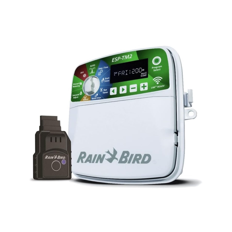 Rain-Bird ESP-TM2 Indoor Outdoor Irrigation WiFi Zone Controller Timer Box and Link Lnk WiFi Mobile Wireless Smartphone Upgrade Module Sprinkler System (4 Zone)