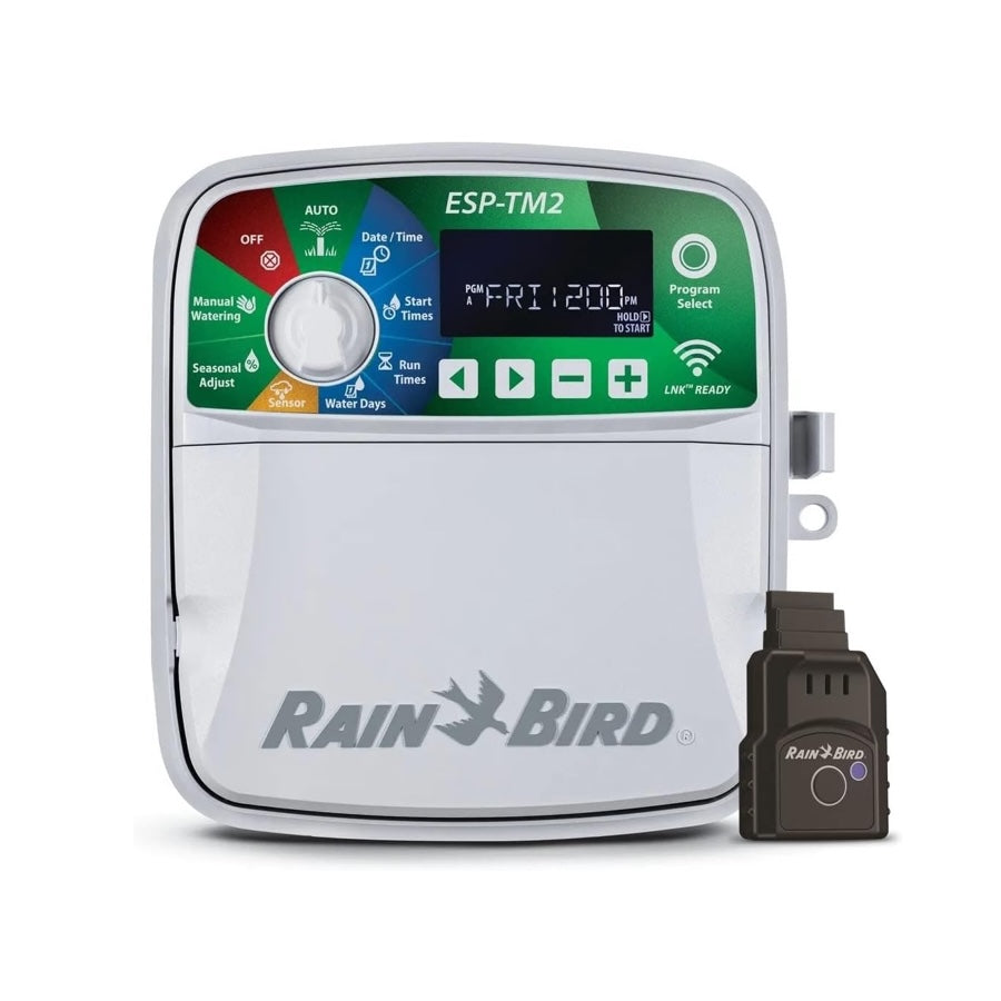 Rain-Bird ESP-TM2 Indoor Outdoor Irrigation WiFi Zone Controller Timer Box and Link Lnk WiFi Mobile Wireless Smartphone Upgrade Module Sprinkler System (8 Zone)