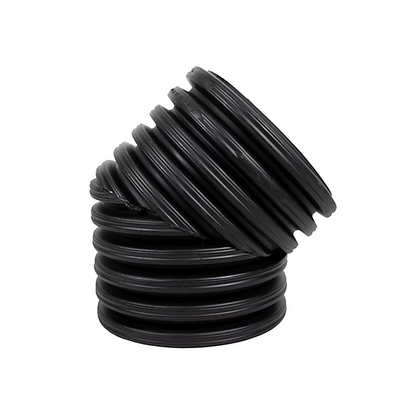 WT CORRUGATED 45* BEND PLAIN END - EXTRUDED