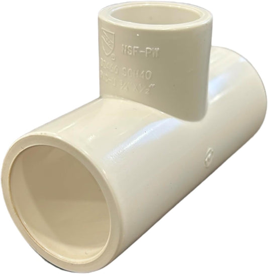 Reducing Tee PVC SCH40 5 Pack
