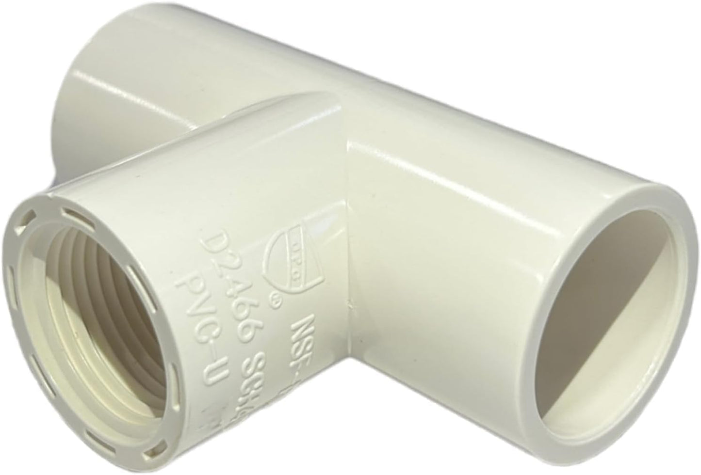Reducing Female Threaded Tee, (Slip x Slip x Thread) PVC SCH40 5 Pack