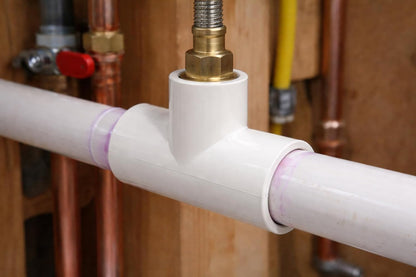 Reducing Female Threaded Tee, (Slip x Slip x Thread) PVC SCH40 5 Pack