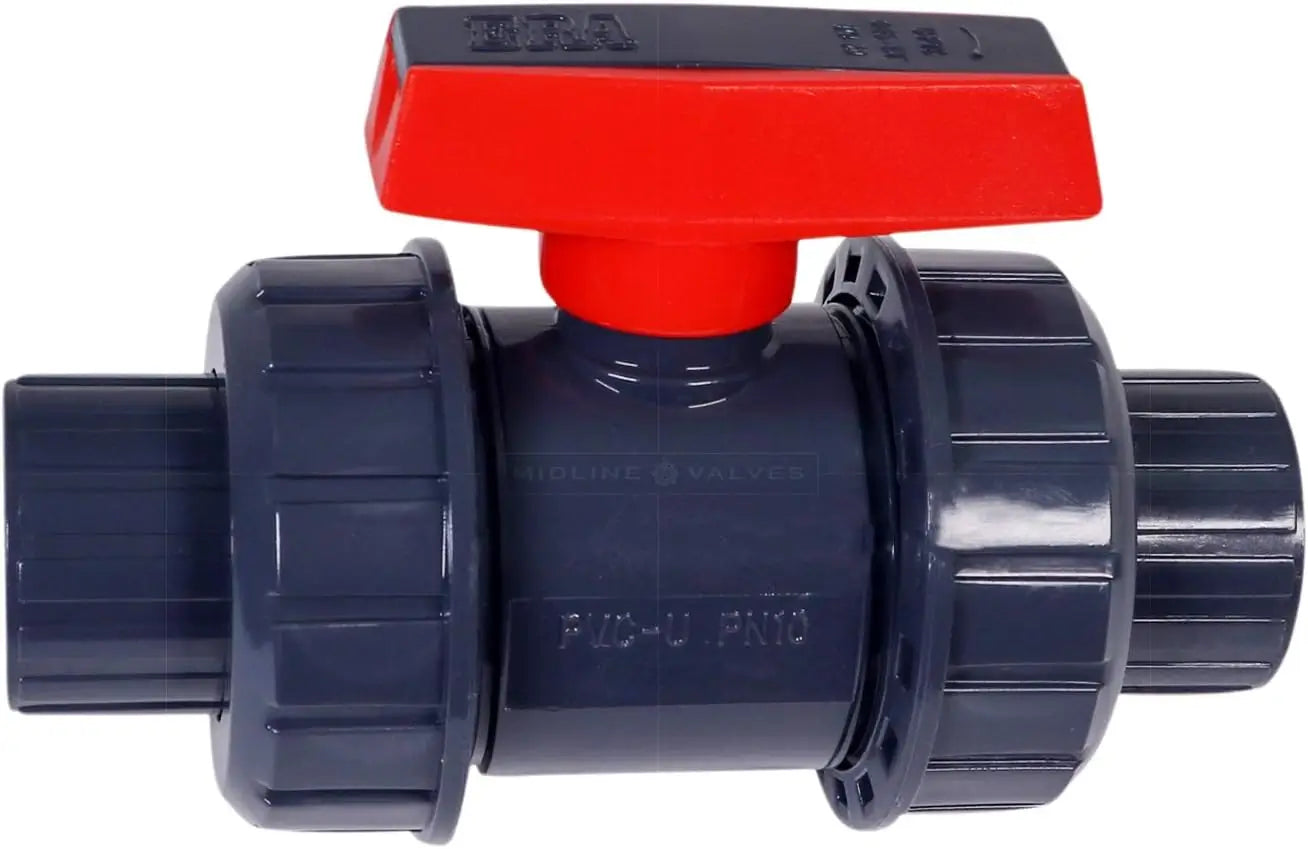 Midline 2" PVC True Union Ball Valve – FIP x Solvent, Heavy-Duty (Model 482UT200)