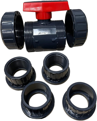 Sch 80 PVC 3 Inch True Union Ball Valve, NPT Thread