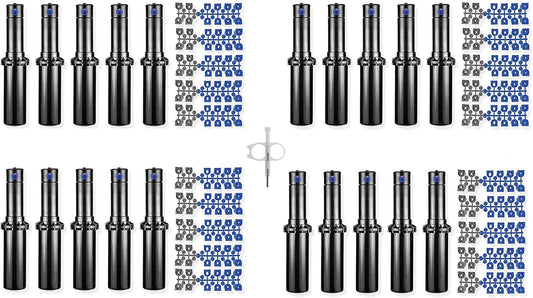 Hunter PGP-04 Ultra Rotor Sprinkler 20-Pack Kit – Includes Nozzle Racks & Adjustment Tool