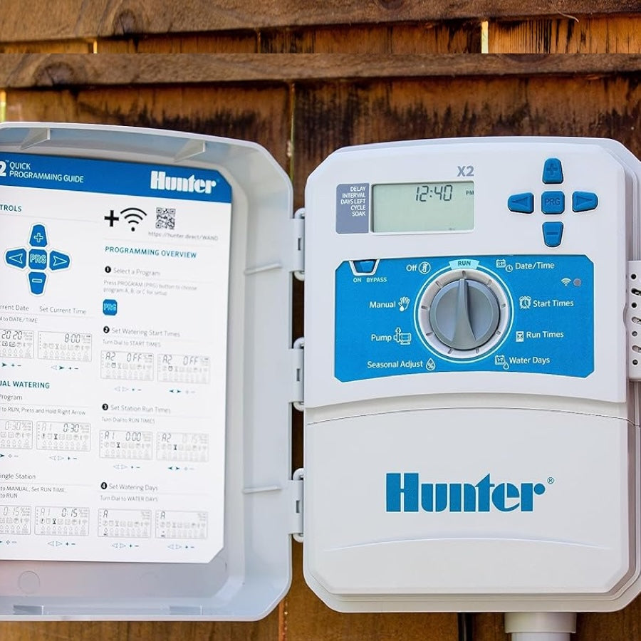 Hunter Hydrawise X2-800 8 Station Hydrawise Controller Bundeled with Wand WiFi Module X2 8 Zone Outdoor or Indoor Smart Internet X2800 Irrigation Timer