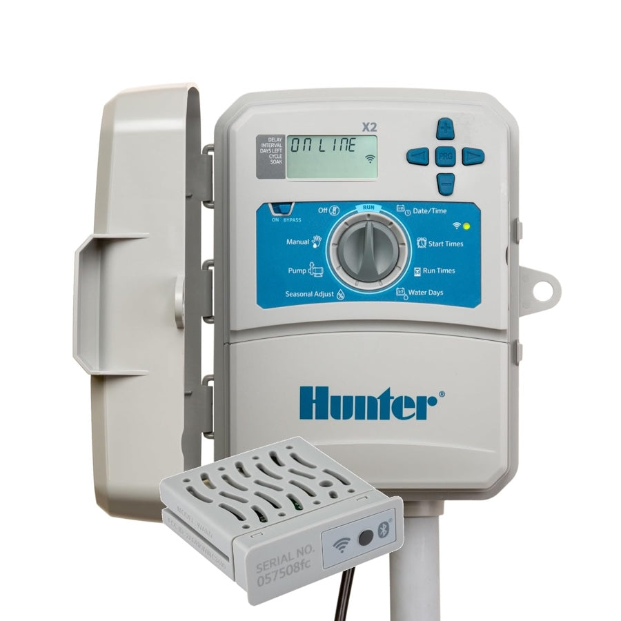 Hunter Hydrawise X2-800 8 Station Hydrawise Controller Bundeled with Wand WiFi Module X2 8 Zone Outdoor or Indoor Smart Internet X2800 Irrigation Timer
