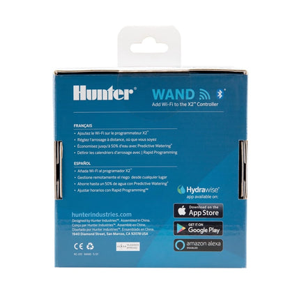 Hunter Wand Smart WiFi Module for X2 Sprinkler Controller, Hydrawise App, Remote Scheduling, 2.4GHz WiFi Only, Supports Bluetooth, Wi-Fi Direct & WPS Setup